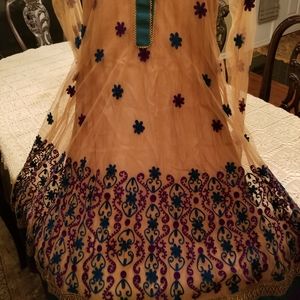 Ehthic Indian Anarkali churidar and dupatta